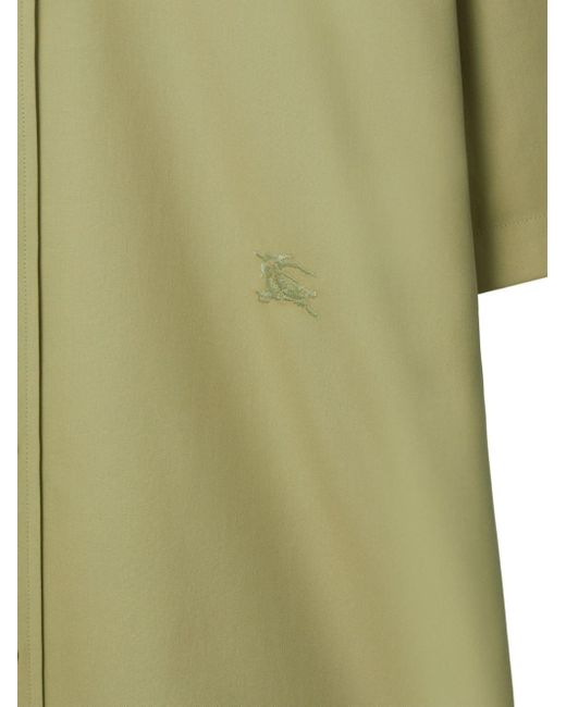 Burberry Green Cotton Short-sleeve Shirt for men