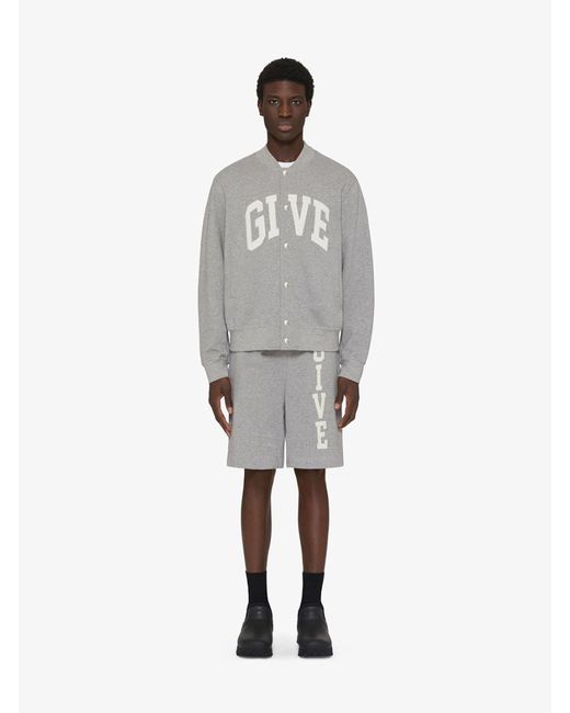 Givenchy Gray Giacca Varsity Coege In Pie for men