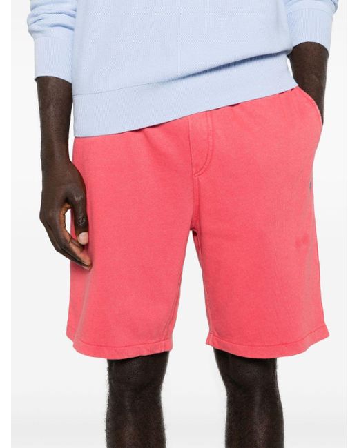 Polo Ralph Lauren Red Polo Pony Drawstring Track Shorts for men