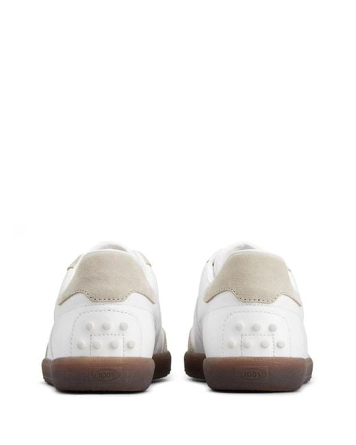 Sneakers a inserti con design color-block di Tod's in White da Uomo
