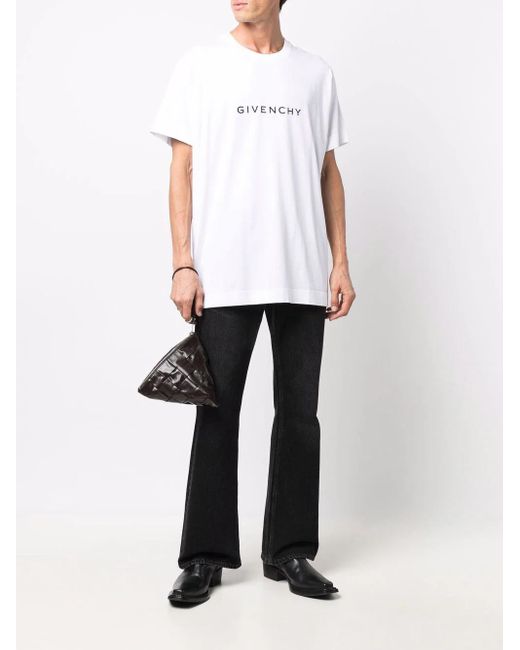Givenchy White T-shirt Oversize Reverse In Cotone for men