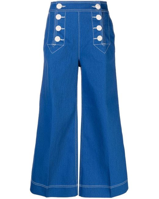 Zimmermann Blue High Tide Sailor Jeans