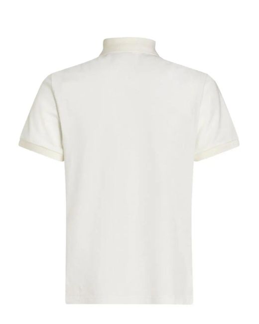 Etro White Polo Shirt With Pegasus Embroidery for men