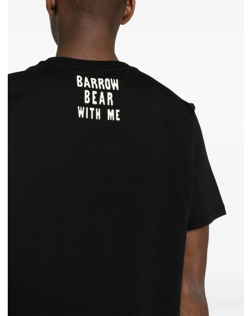 Barrow Black T-shirt Unisex Con Orso