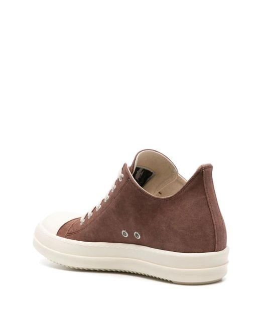 Rick Owens Brown Low-top Lace-up Sneakers for men
