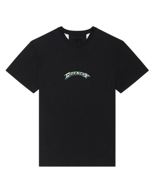 Givenchy Black T-shirt Con Stampa Dragon for men
