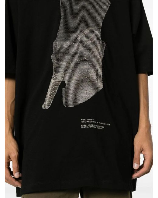Rick Owens Black T-Shirts And Polos for men