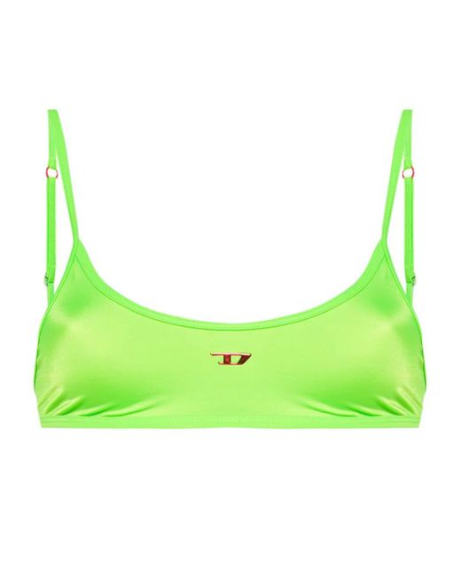 Top bikini Nala con applicazione logo di DIESEL in Green