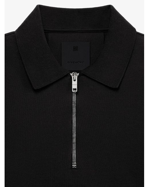 Givenchy Black Polo Con Zip Archetype for men
