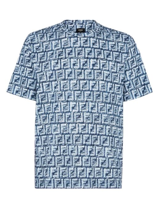 Fendi Blue T-Shirts for men