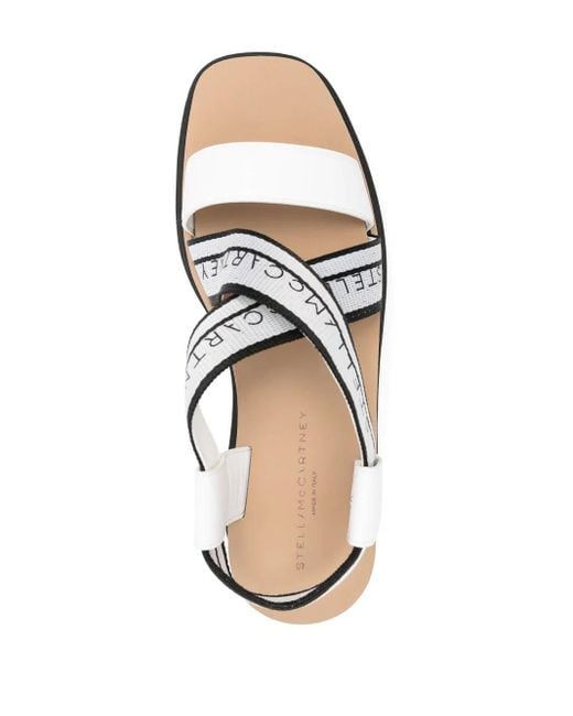 Stella McCartney White Sneak-elyse 80mm Platform Sandals