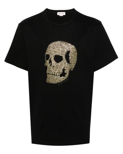 Alexander McQueen Black T-shirt Skull for men