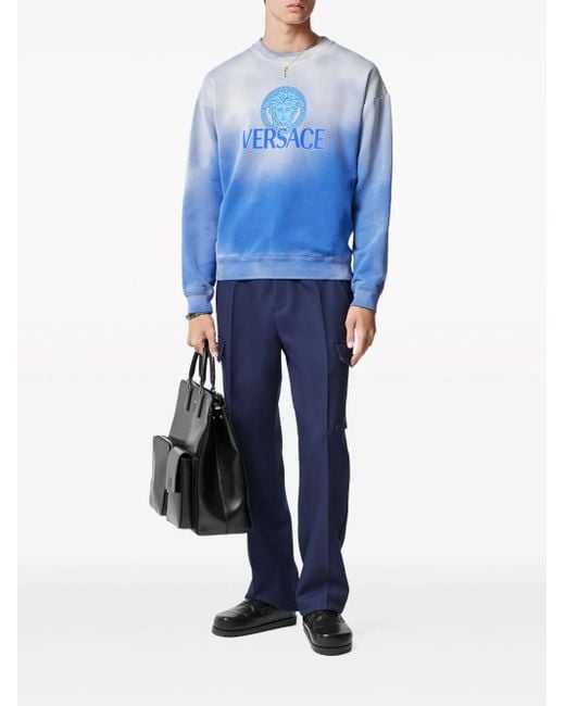 Versace Blue Sweaters for men