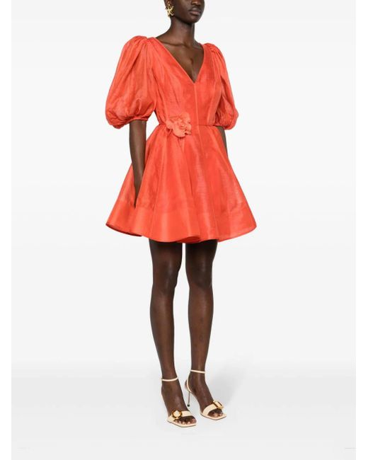 Zimmermann Orange Tranquility Flip Mini Dress