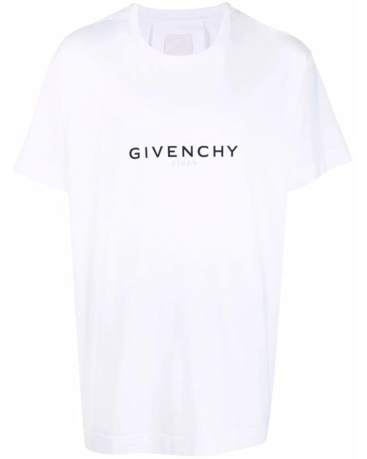 Givenchy White T-shirt Oversize Reverse In Cotone for men