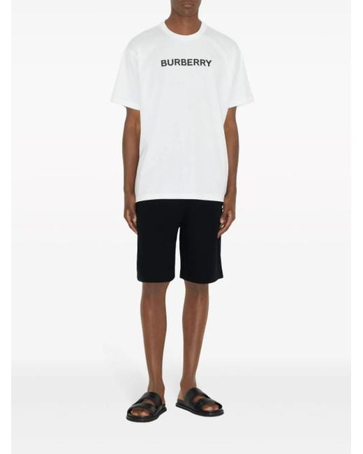 T-shirt con logo di Burberry in White da Uomo