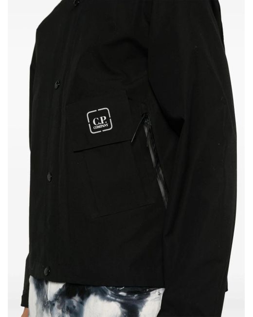 C P Company Black "metropolis Series" Turtleneck Jacket for men