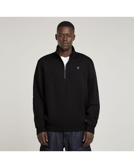 G-Star Premium Core Half Zip Sweater in het Black voor heren
