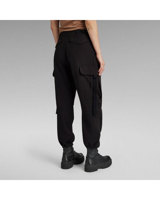 Pantalon Cargo Cropped Drawcord G-Star RAW pour homme en coloris Black
