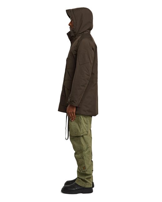 G-Star Brown Multipocket Padded Parka for men