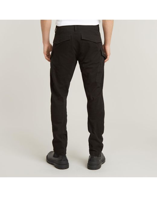 G-Star Black G-Star Raw Cargo Regular Tapered Pants for men