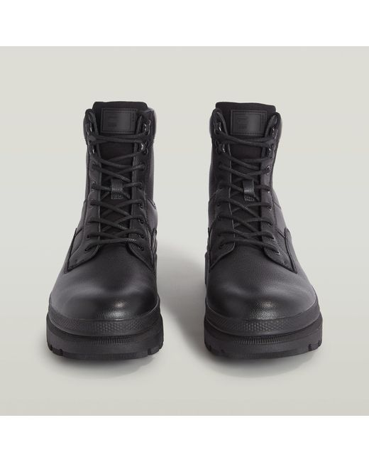 G-Star Arron Lace Mid Boots in Black for Men | Lyst