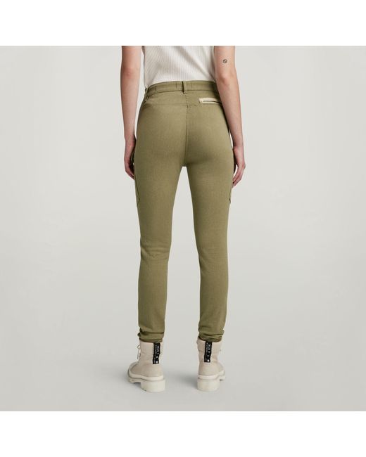 G-Star Green Kafey Cargo Ultra High Skinny Pants