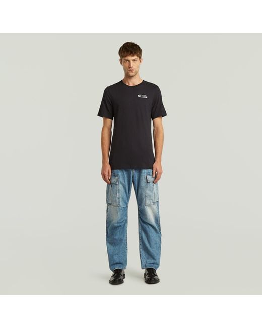 G-Star Black Old Skool Slim Tee for men