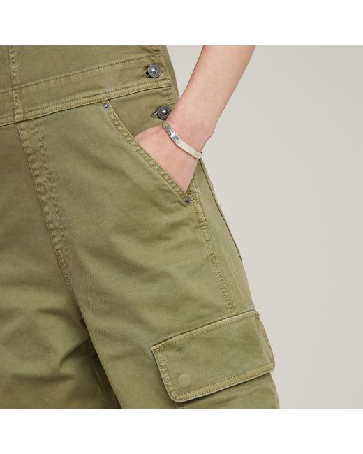 G-Star Green Straight Dungaree