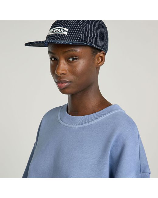 G-Star Blue Overdyed Big Sleeve Oversized Sweater