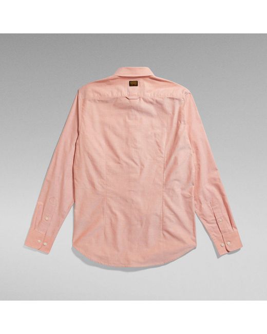 G-Star RAW Bristum 2.0 Slim Shirt in het Pink voor heren