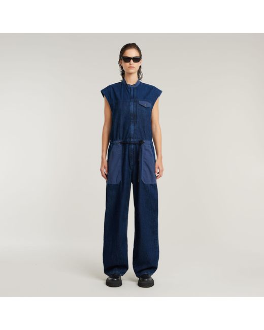 G-Star Cocoon Jumpsuit in het Blue
