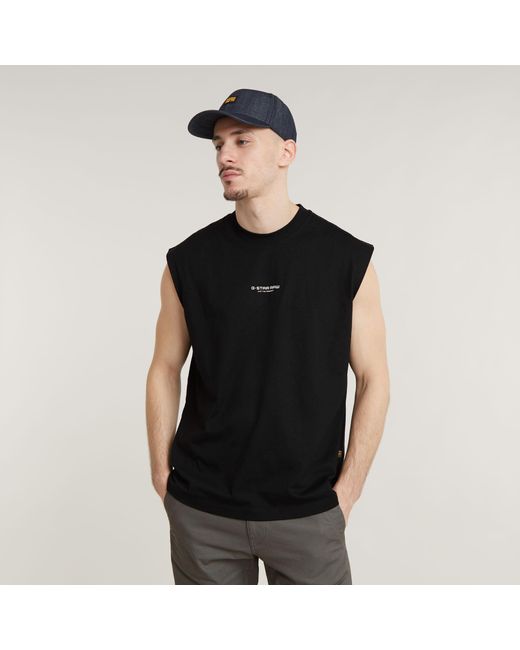 G-Star RAW Boxy Sleeveless T-Shirt in Black für Herren