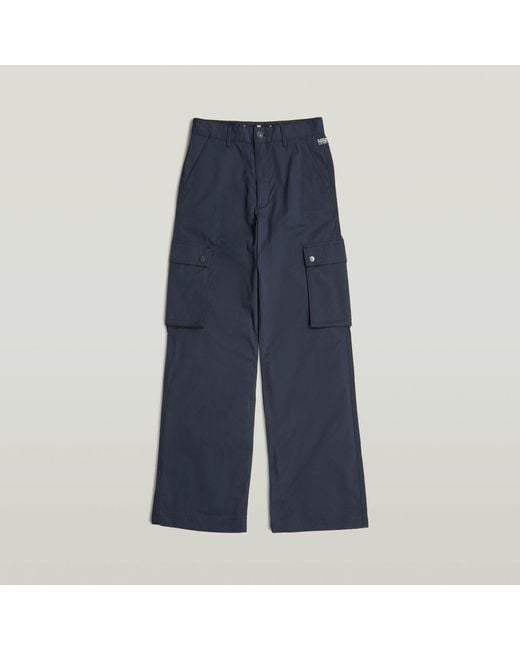 G-Star Blue High Waist Cargo Pants