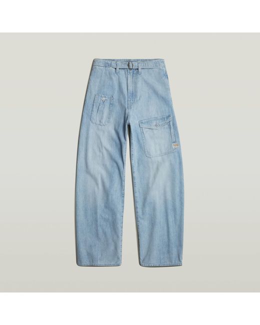 G-Star RAW Blue Belted Cargo Loose Jeans