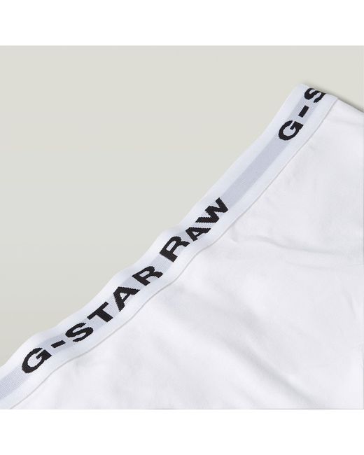 G-Star White Hipster 3 Pack