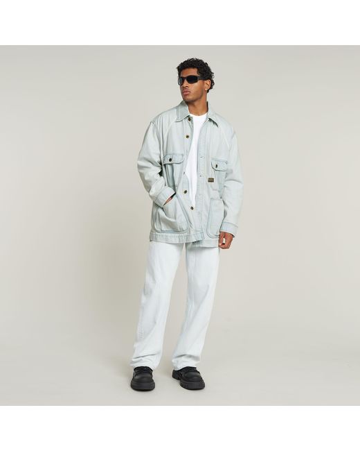 G-Star Oversized Chore Jack in het Blue voor heren