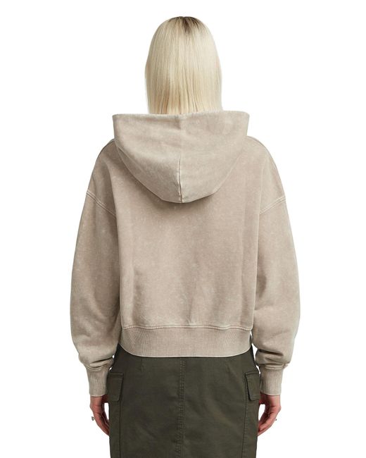 G-Star Natural Washed A Line Script Hoodie Sweater