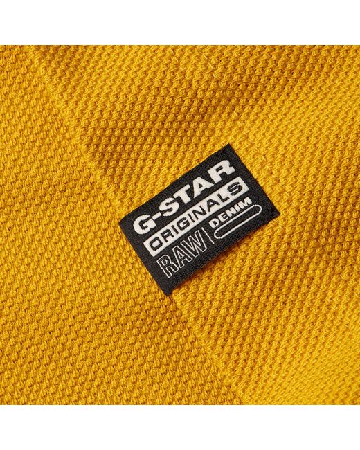 G-Star RAW Essential Poloshirt in Yellow für Herren
