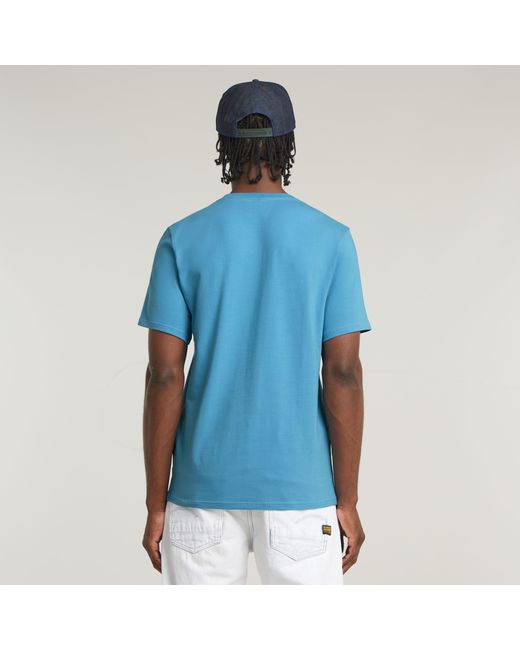 T-Shirt Slim Base G-Star pour homme en coloris Blue