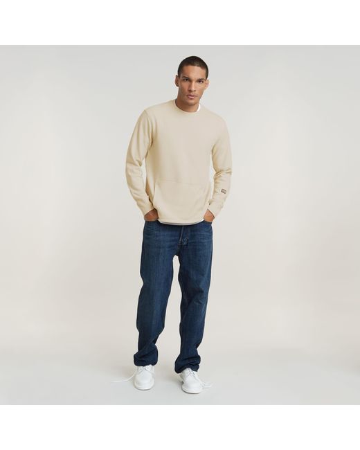 Sweat Stepped Hem Relaxed G-Star RAW pour homme en coloris Natural