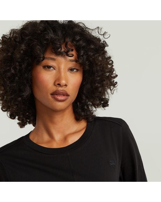 G-Star Black Front Seam T-Shirt