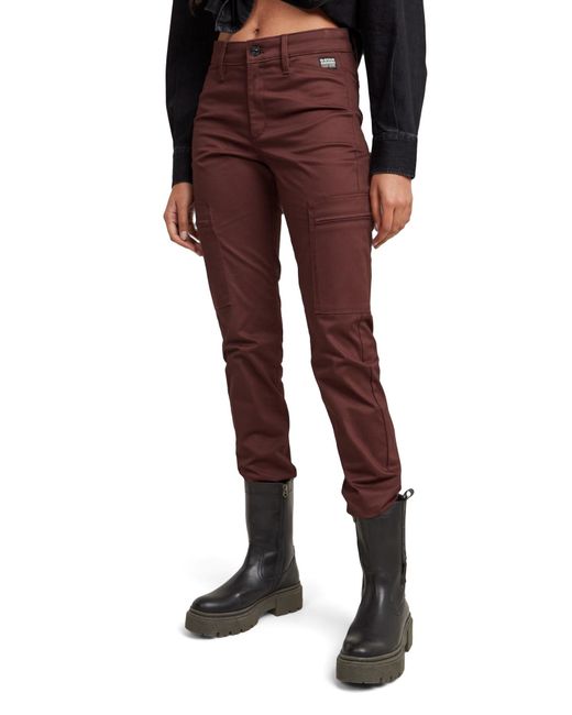 G-Star Red Skinny Cargo Pants 2.0