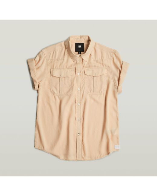 Chemise Military Button Down G-Star RAW en coloris Natural