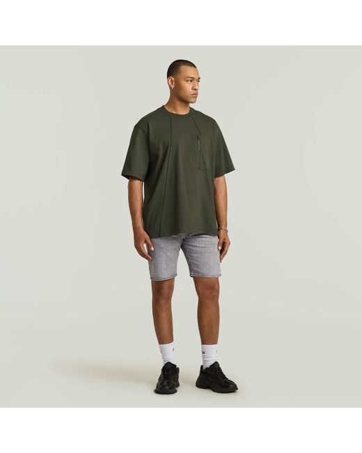 G-Star Green Pocket Boxy T-Shirt for men