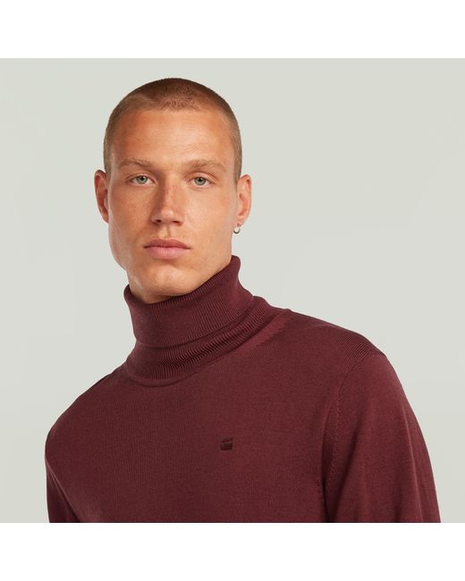 G-Star Premium Core Turtle Strickpullover in Red für Herren