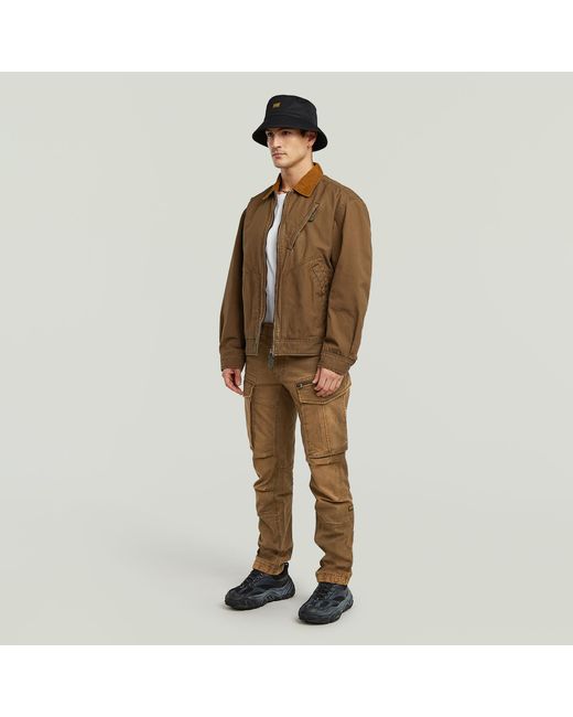 G-Star Rovic Zip 3D Regular Tapered Broek in het Natural voor heren