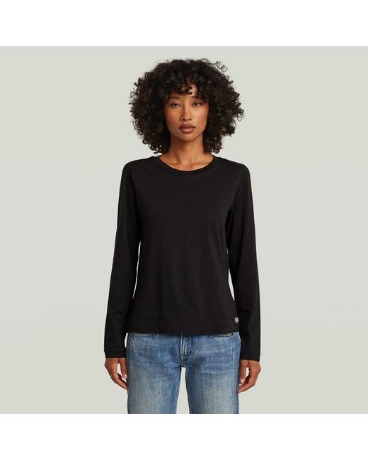 G-Star Black Front Seam T-Shirt