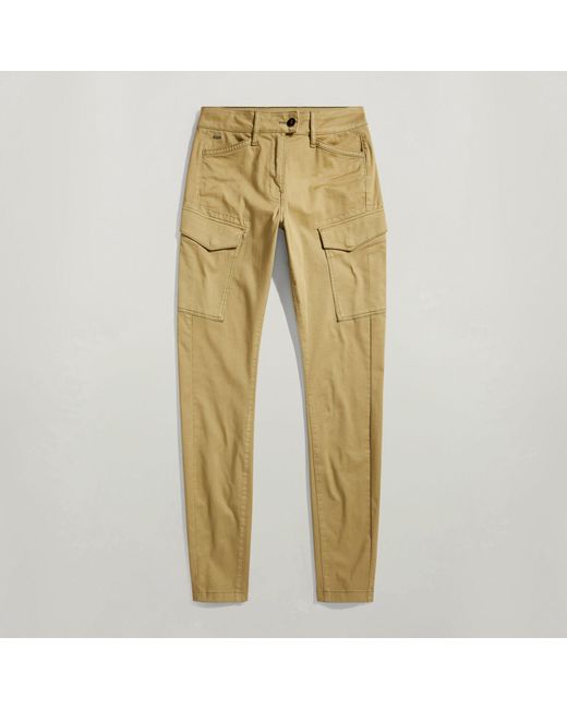 G-Star Yellow Blossite G-Shape Army High Skinny Jeans