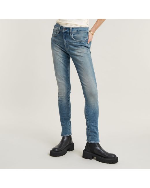 G-Star RAW Blue Lhana Skinny Split Jeans